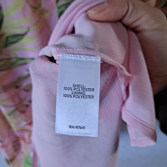 J. Jill Pink Tropical Floral Tunic - Picture 9 of 10